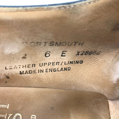 クロケット＆ジョーンズ PORTSMOUTH シングルモンク カーフ ブラック サイズUK6E メンズ Crockett & Jones 約24.5cm【YB6】