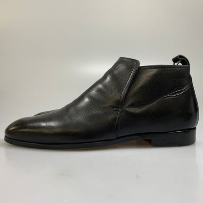 エルメス ブーツ チャッカ ショート カーフ レザー ブラック サイズ 42 HERMES 約26.5cm【AFC43】