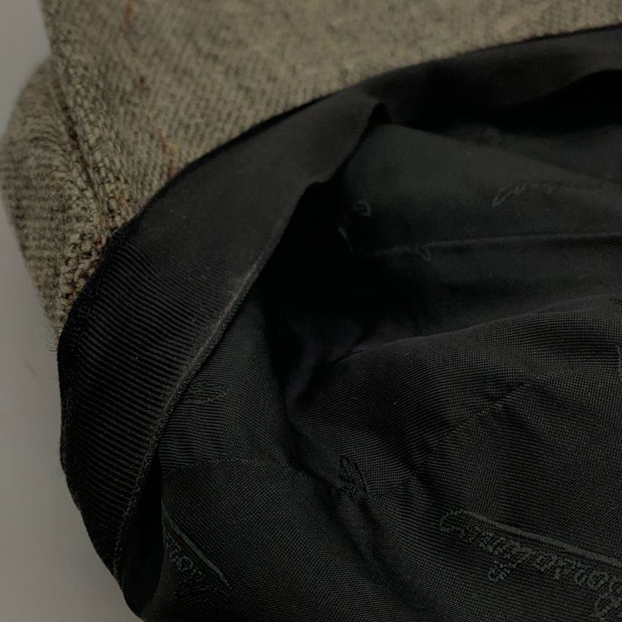 ボルサリーノ ハンチング帽子 ウール混 イタリア製 メンズ サイズ59cm ブラウン Borsalino