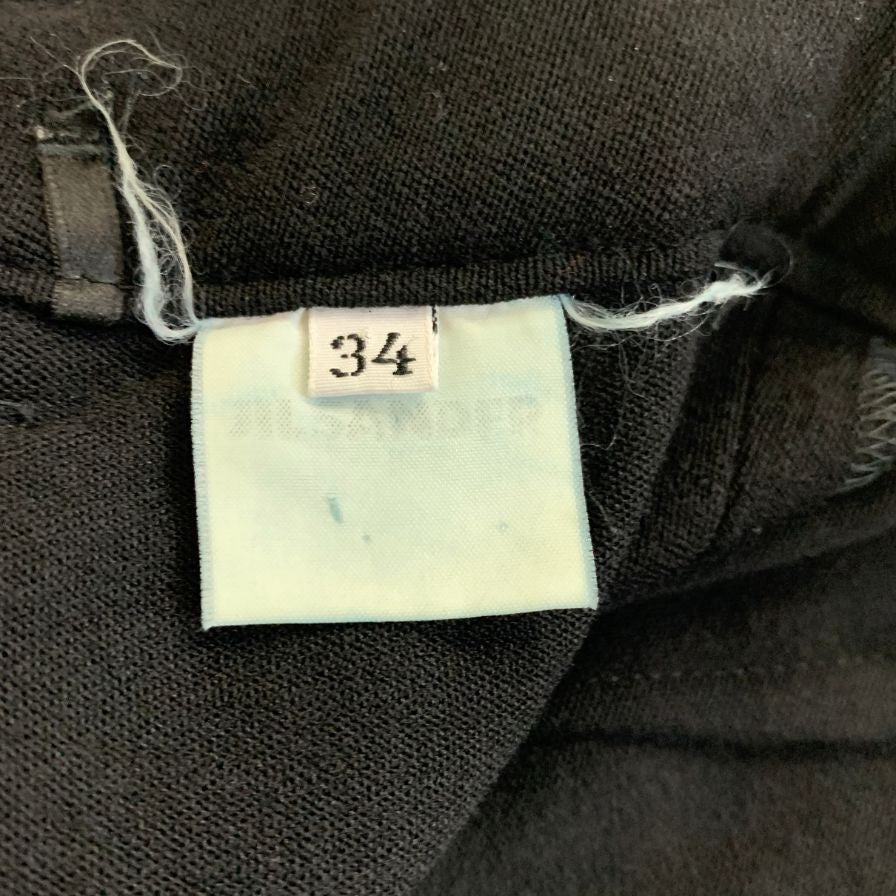 ジルサンダー スラックス ブラック レディース サイズ34 JIL SANDER 【AFB2】