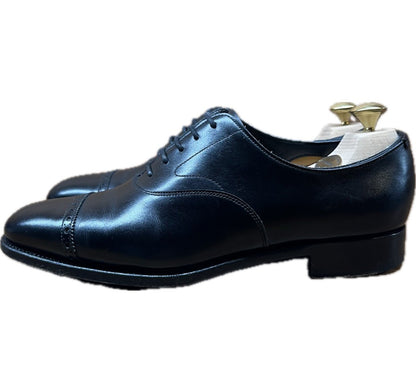 Used Edward Green Leather Shoes Punched Cap Toe Berkeley Men's Black UK6E EDWARD GREEN BERKELEY [LA] 