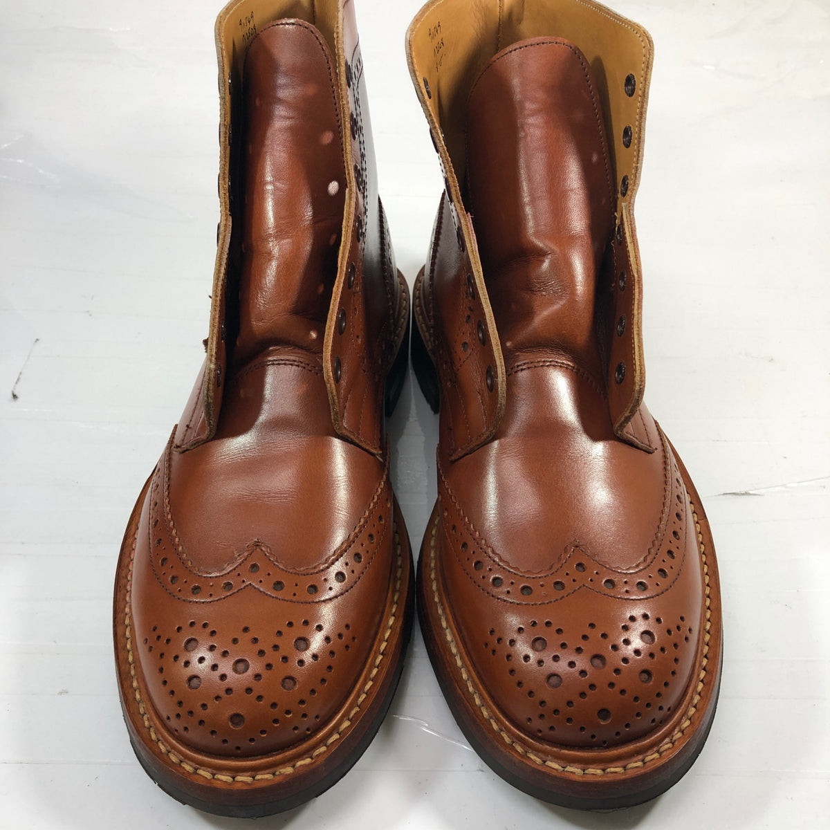 トリッカーズ M2508 ウィングチップ カントリーブーツ メンズ サイズ 8 ブラウン  Tricker’ｓ ブーツ 約26.0cm【LA】【中古】