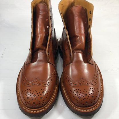 トリッカーズ M2508 ウィングチップ カントリーブーツ メンズ サイズ 8 ブラウン  Tricker’ｓ ブーツ 約26.0cm【LA】【中古】