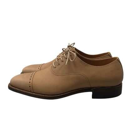 スコッチグレイン レザーシューズ ベルオム 746 ストレートチップ パンチド ベージュ サイズ24 メンズ SCOTCH GRAIN BELHOMME 約24.0cm【AFD9】