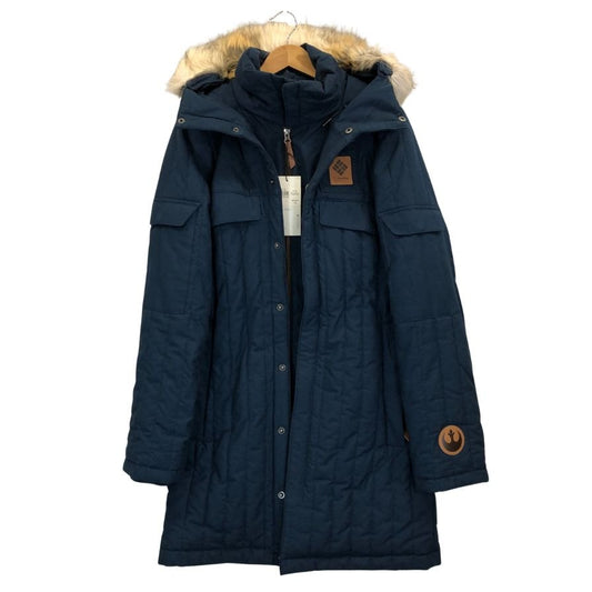 新品同様◆コロンビア スターウォーズ コラボ ハンソロ エコーベースジャケット ロングコート メンズ サイズS ネイビー Columbia STAR WARS 【AFA8】