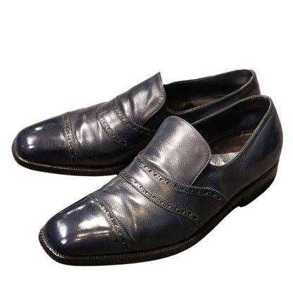 フォスター&サン レザーシューズ ローファー ネイビー メンズ サイズUK7.5相当 Foster&Son ローファー 約26.0cm【LA】【中古】