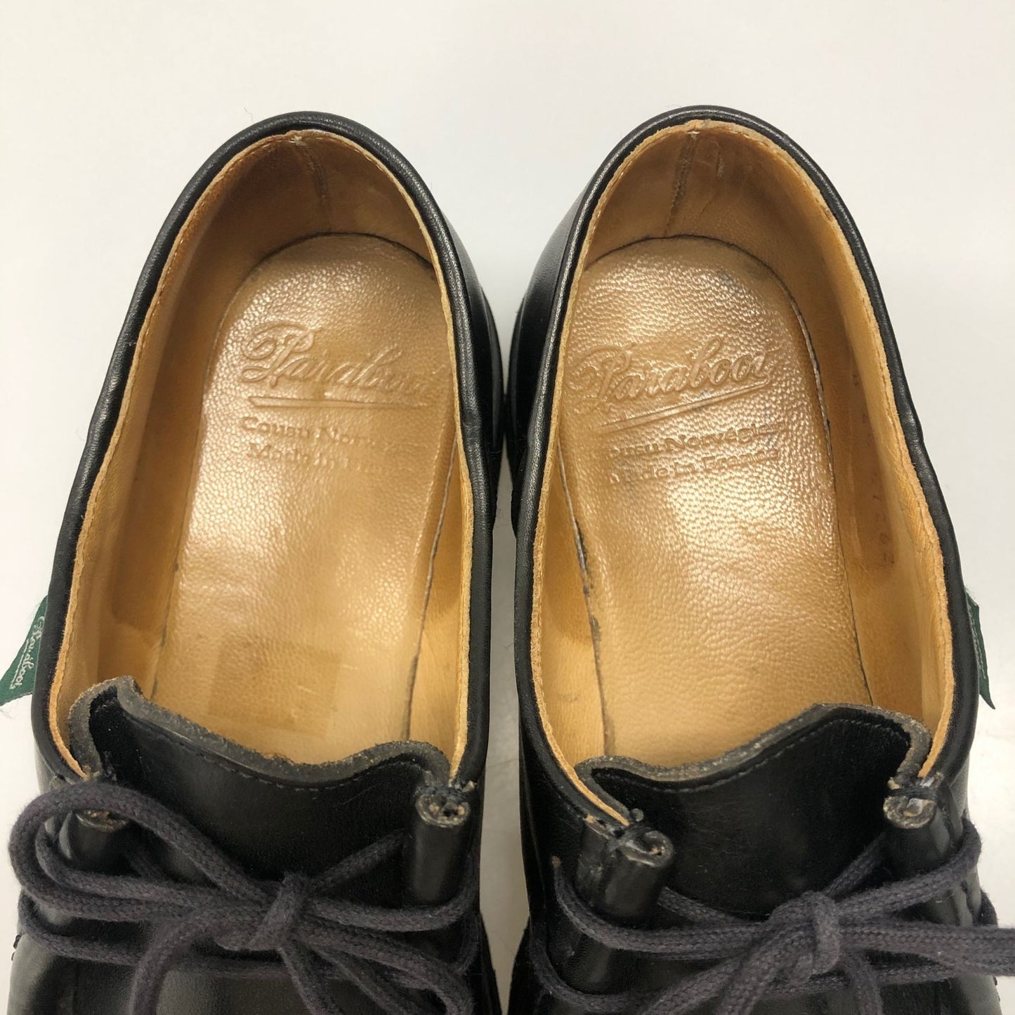 パラブーツ レザーシューズ ミカエル チロリアン リスレザー ブラック レディース サイズ4.5 PARABOOT MICHAEL 約23.0cm【AFC9】