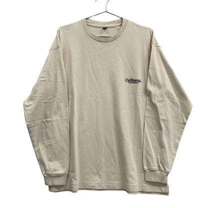 極美品◆カリフォルニア ジェネラル ストア CGS. 長袖Tシャツ ロゴ刺繍 ベージュ メンズ サイズM California General Store 【AFB47】