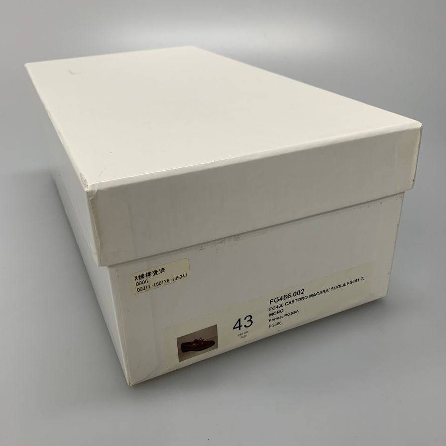 ジャコメッティ FG486 アンライニング タッセルスリッポン スエード ブラウン サイズ43 メンズ F.LLI Giacometti ビジネスシューズ 約28.0cm【LA】【中古】