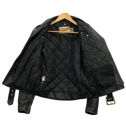 中古◆ショット レザージャケット ライダースジャケット USA製 レザー メンズ ブラック サイズ36 Schott 【AFG1】