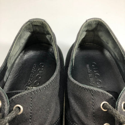 グッチ スニーカー261919 ブラック メンズ サイズ7.5 GUCCI 約26.5cm【AFC34】