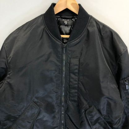 極美品◆ユニクロ +J ハイブリッドダウンオーバーサイズ MA-1 サイズM ブラック uniqlo +J 【AFA10】