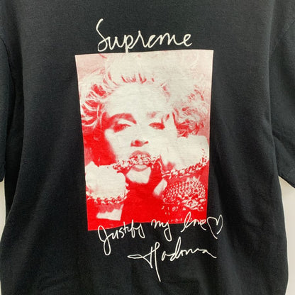 美品◆シュプリーム 18AW Tシャツ Madonna マドンナ ブラック メンズ サイズL Supreme 【AFA5】