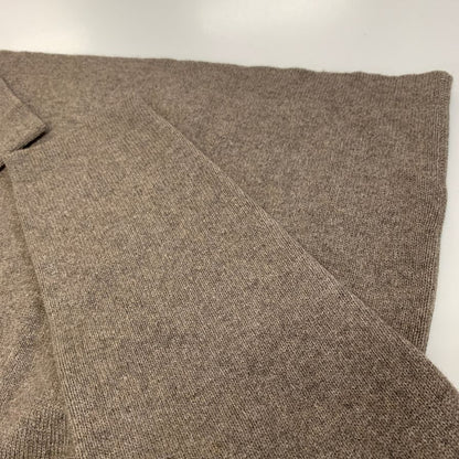 美品◆エルメネジルド ゼニア ニット ハーフジップ カシミア混 ブラウン メンズ サイズM Ermenegildo Zegna 【AFB11】