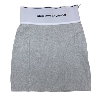 アレキサンダーワン タイトスカート サイドジップ グレー レディース サイズS ALEXANDER WANG【AFB4】