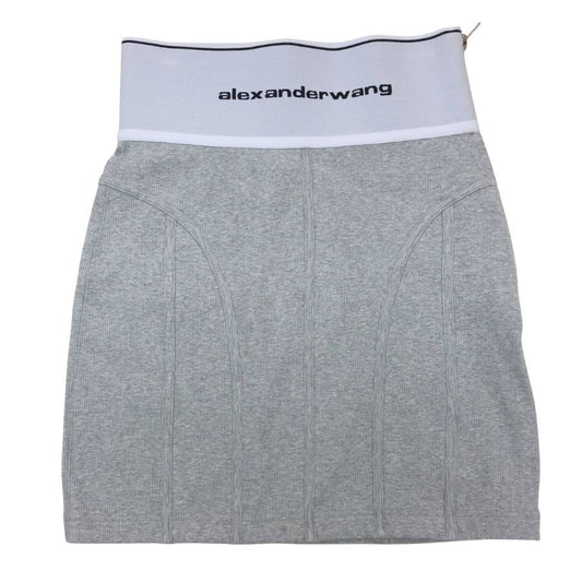 アレキサンダーワン タイトスカート サイドジップ グレー レディース サイズS ALEXANDER WANG【AFB4】