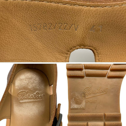 パラブーツ グルカサンダル パシフィック レザー メンズ サイズ41 ブラウン PACIFIC Paraboot 約26.0cm【AFC40】