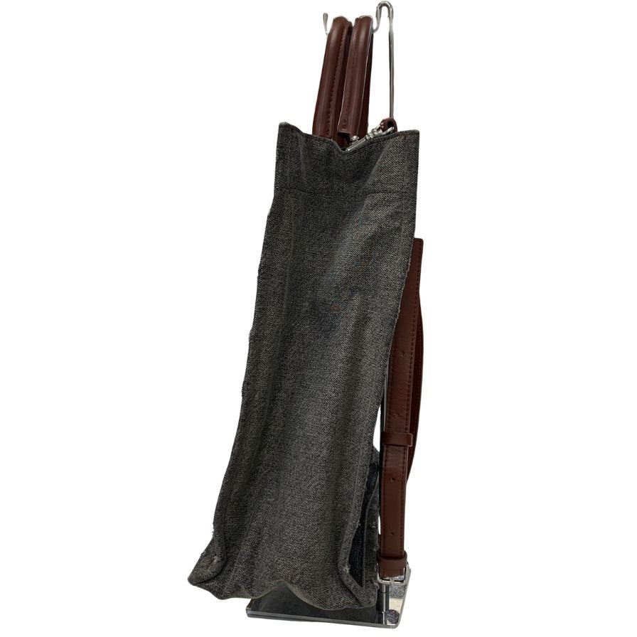 ディーゼル トートバッグ 2way ショルダー プリント キャンバス ブラック グレー DIESEL VENEZIA【AFE10】