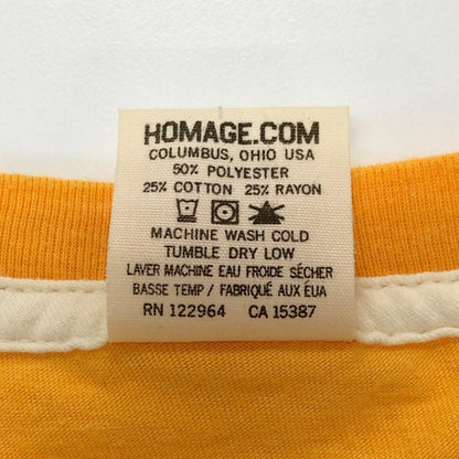 中古◆オマージュ MLB JAM Tシャツ パドレス スネル×ダルビッシュ メンズ サイズXL イエロー Homage MLB 【AFB51】