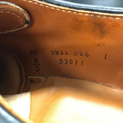 オールデン 53511 プレーントゥ コードバン モディファイドラスト メンズ ブラック サイズ6.5 ALDEN ビジネスシューズ 約24.5cm【LA】【中古】