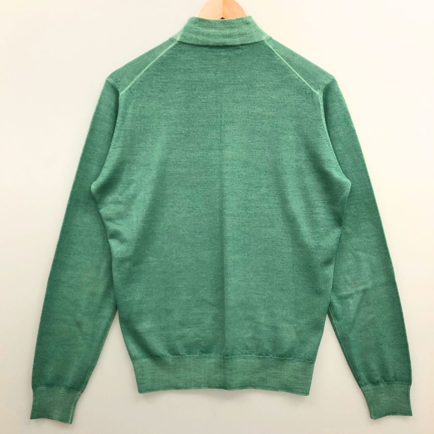 中古◆フィリッポ デ ローレンティス セーター ロイヤルメリノ ウール ニット メンズ サイズ46 グリーン  FILIPPO DE LAURENTIIS 【AFB13】