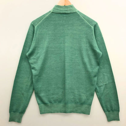 中古◆フィリッポ デ ローレンティス セーター ロイヤルメリノ ウール ニット メンズ サイズ46 グリーン  FILIPPO DE LAURENTIIS 【AFB13】