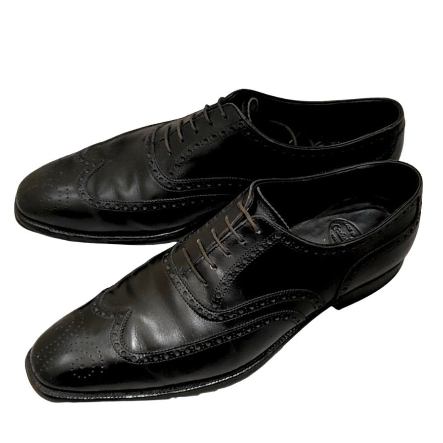 ジョンロブ レザーシューズ エイボン パンチドキャップトゥ カーフ ブラウン 8000ラスト サイズUK6E JOHNLOBB ビジネスシューズ 約24.5cm【LA】【中古】