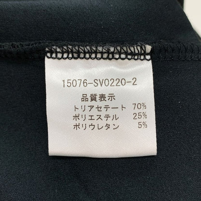 中古◆フォクシーニューヨーク ノースリーブ タイトワンピース  膝下丈 ブラック 40 FOXEY NEWYORK 【AFB27】