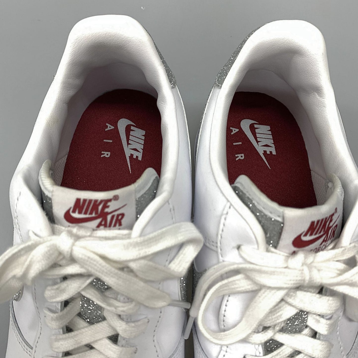 ナイキ エアフォースワン HQ3461-191 ラメ レディース ホワイト サイズ29cm NIKE 約29.0cm【AFD3】