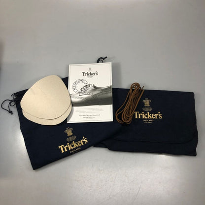 トリッカーズ カントリーブーツ ストウ ウイングチップ 942412 5634/24 ブラウン  UK7ハーフ-5 Tricker’ｓ ブーツ 約25.5cm【LA】【中古】