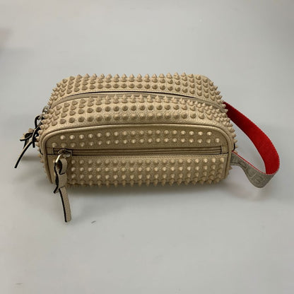 クリスチャンルブタン セカンドバッグ ブラスター スタッズ レディース グレージュ Christian Louboutin【AFE4】