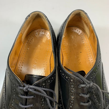 コールハーン レザーシューズ ウイングチップ ガラスレザー ブラック サイズUS11D メンズ COLE HAAN 約28.5cm【PTM1】