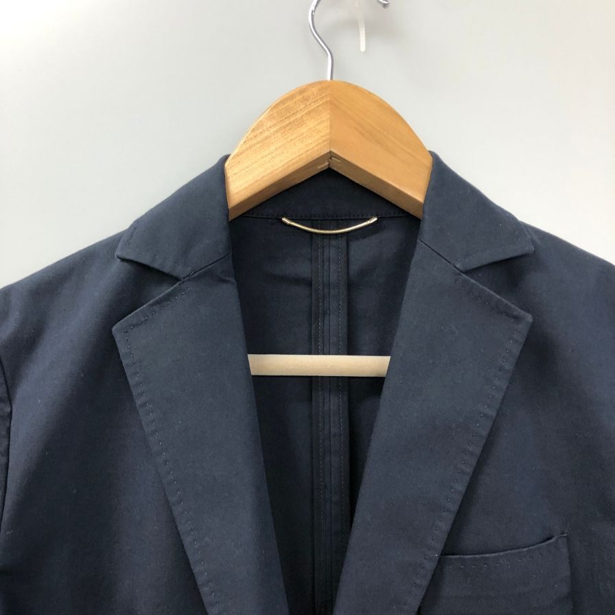 中古◆レ コパン ジャケット シングル コットン ブラック系 レディース サイズ42 Les Copains 【AFB18】