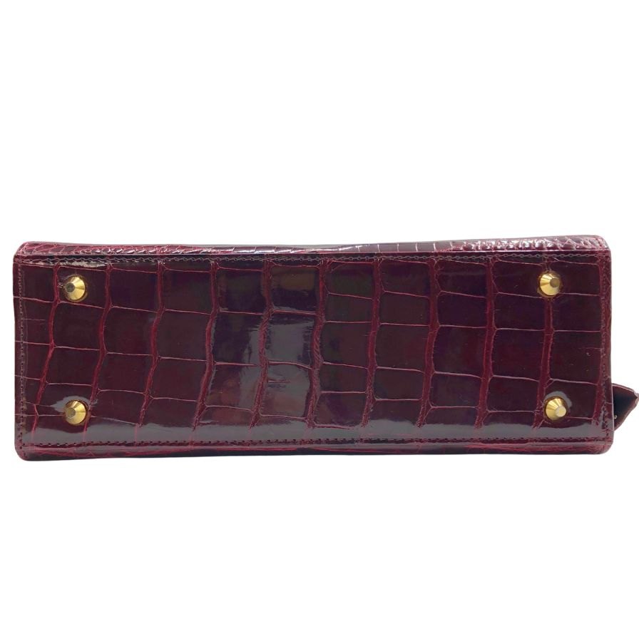 GENUINE CROCODILE SKIN エキゾチック　クロコ　バッグ Yahoo!オークション -「genuine crocodile」(レディースバッグ