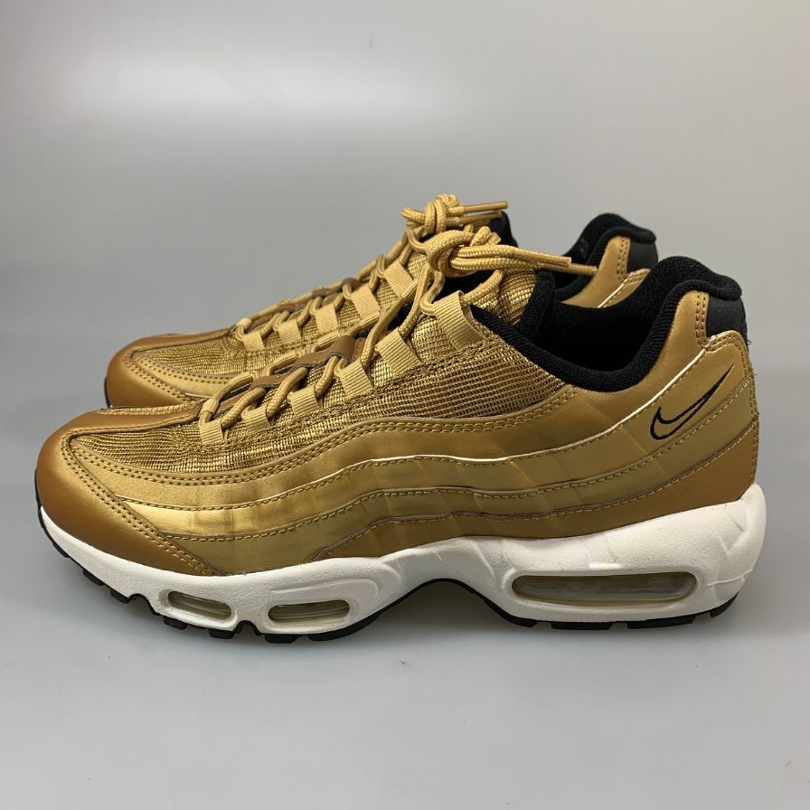 ナイキ ローカットスニーカー エアマックス 95 プレミアム クイックストライク ゴールド メンズ サイズ27.5cm NIKE AIR MAX 95 PREMIUM QS 約27.5cm【AFD15】