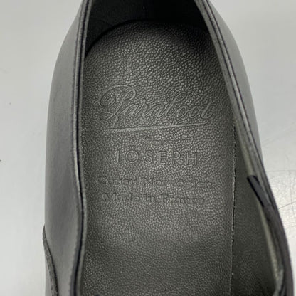 パラブーツ ジョセフ別注 ストレートチップ グレインレザーリスレザーコンビ ブラック サイズUK7 PARABOOT JOSEPH ビジネスシューズ 約25.5cm【LA】【中古】