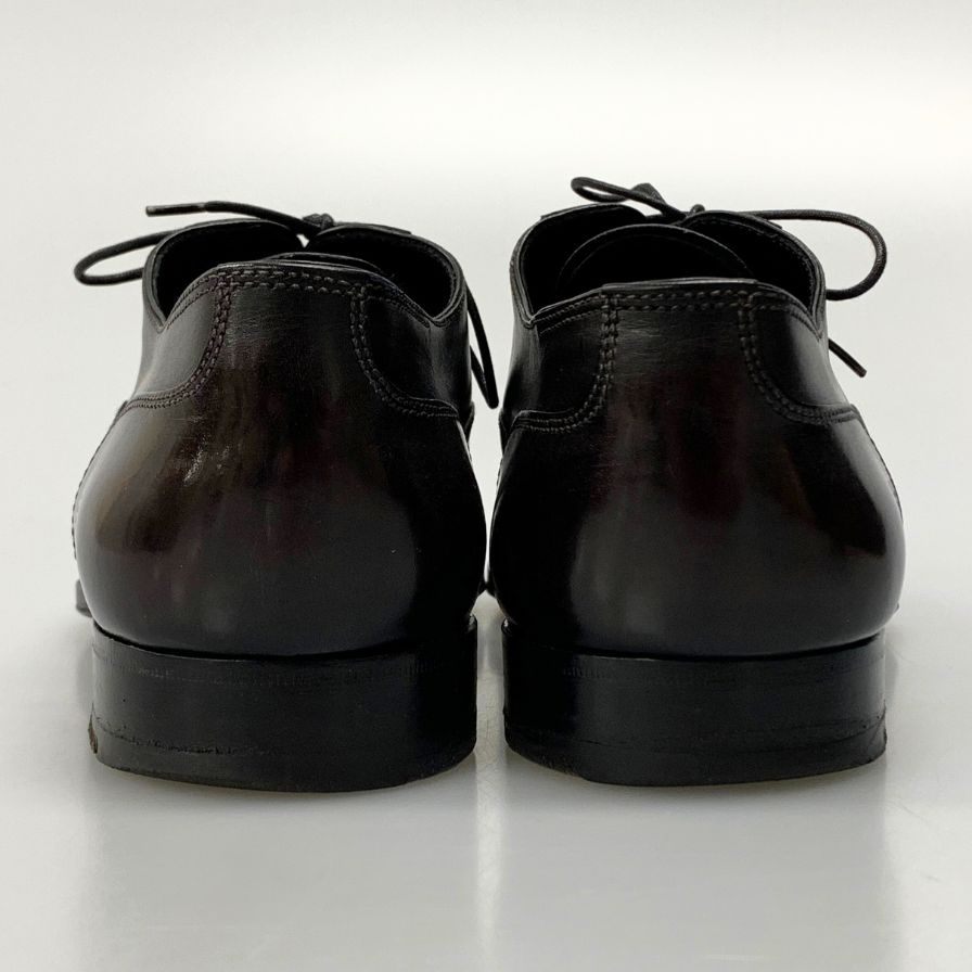 ステファノビ×トゥモローランド レザーシューズ パンチドキャップトゥ メンズ ダークブラウン サイズ8  STEFANOBI×TOMORROWLAND 約26.5cm【AFC1】