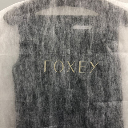 新品同様◆フォクシー ニューヨーク スクエアドレス 40532 サイズ38 ブラック FOXEY NEW YORK 【AFB24】