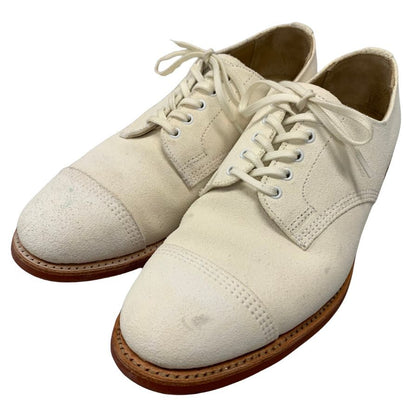 美品◆サンダース  ミリタリーダービーシューズ サイズ6 ホワイト メンズ SANDERS Military Derby Shoes【AFC44】