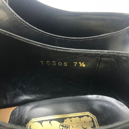 鞆ゑ ともえ 粋 TG30S ストレートチップ カーフ ブラック サイズ7.5 メンズ 約25.5cm【AFD15】