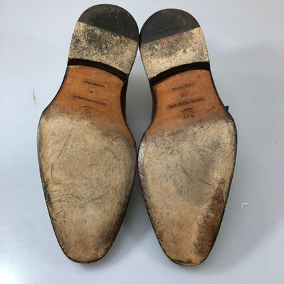 ルイヴィトン レザーシューズ シングルストラップ FR 0025 LVロゴ メンズ  サイズ7 ブラウン LOUIS VUITTON 約26.0cm【AFC48】