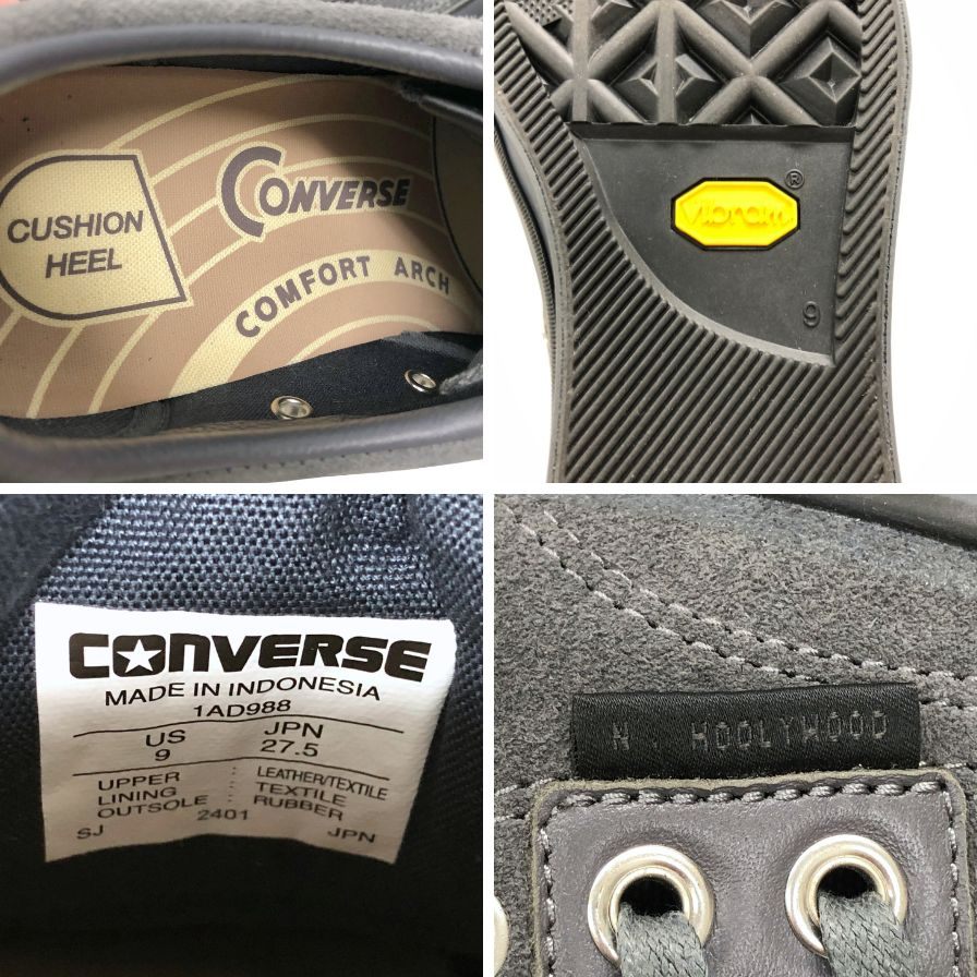 コンバース アディクト エヌハリウッド チャックテイラー スエード グレー サイズ27.5㎝ メンズ CONVERSE N.HOOLYWOOD 約27.5cm【AFD15】