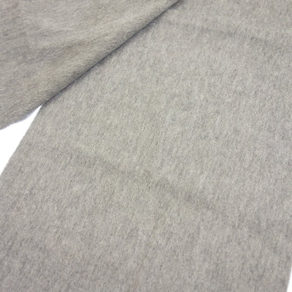 Like new◆Fendi muffler logo embroidery cashmere gray FENDI [AFI23] 