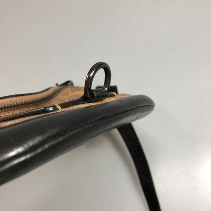 コーチ ウエストバッグ シグネチャー レザー ファスナー ブラウン×ブラック COACH【AFE6】