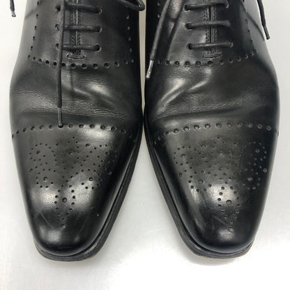 マグナーニ レースアップシューズ ホールカット メダリオン ブラック メンズ サイズ41 17505 MAGNANNI 約26.0cm【AFC47】