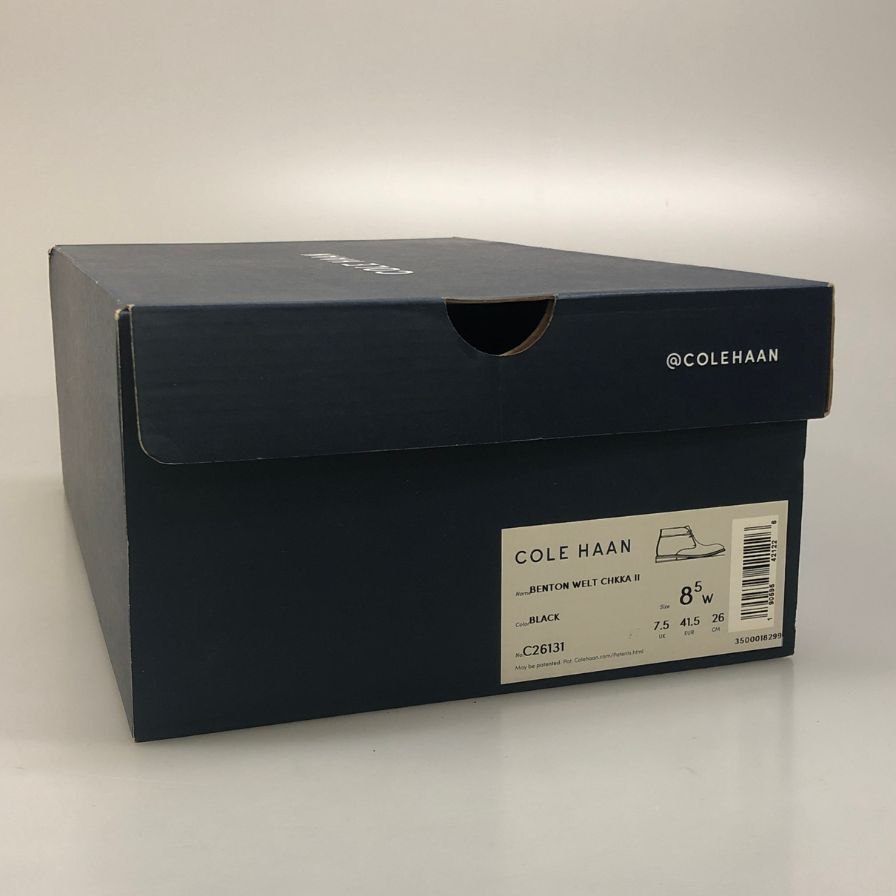 コールハーン チャッカブーツ グレインレザー×スエード コンビ C26131 メンズ ブラック サイズUK8.5 COLE HAAN 約27.0cm【AFD2】