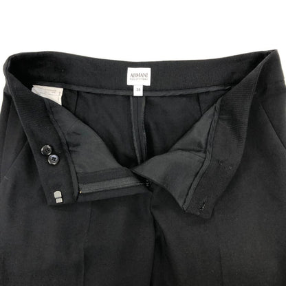 アルマーニ コレッツォーニ スラックス ウール レディース ブラック系 サイズ38 ARMANI COLLEZIONI 【AFB22】