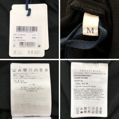 新品同様◆モンクレール  ロゴ ワッペン Tシャツ  メンズ サイズ M ブラック  C-SCOM-23-5448 MONCLER 【AFI21】