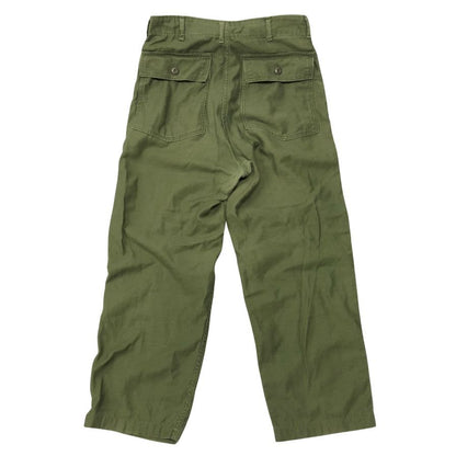 アメリカ軍 70年代 ベイカーパンツ ユーティリティ OG-107 USA製 オリーブ メンズ サイズ L程度 US ARMY