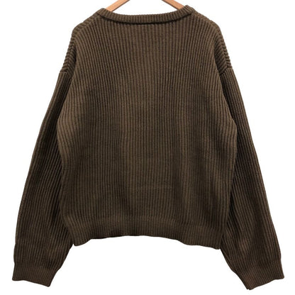 中古◆フリークスストア セーター アクリルニット 24AW ボタン メンズ ブラウン サイズL FREAK'S STORE 【AFB47】